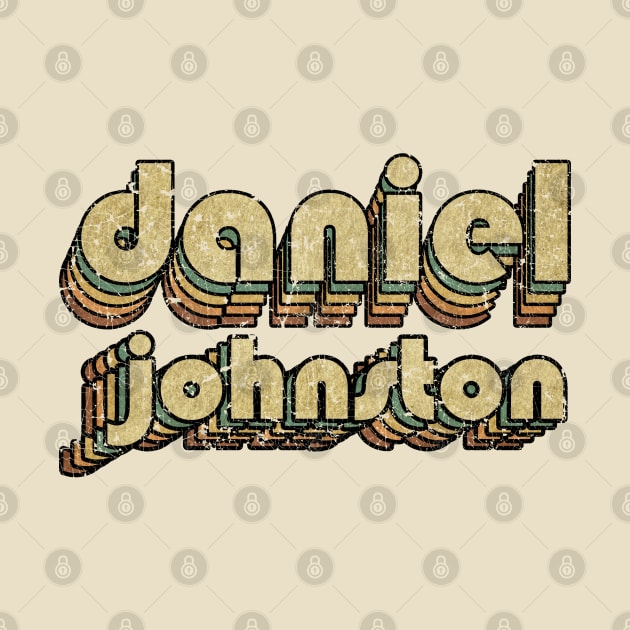 Daniel Johnston // Vintage Rainbow Typography Style // 70s by JULIAN AKBAR PROJECT