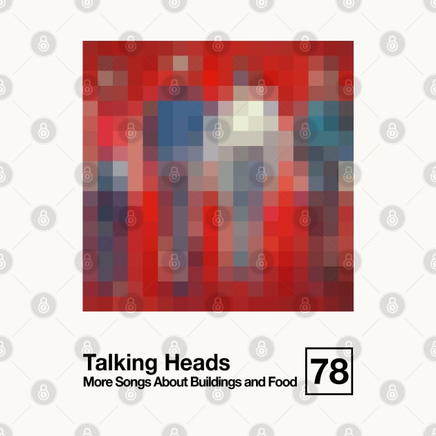 Talking Heads / Minimalist Style Graphic Artwork Design by saudade