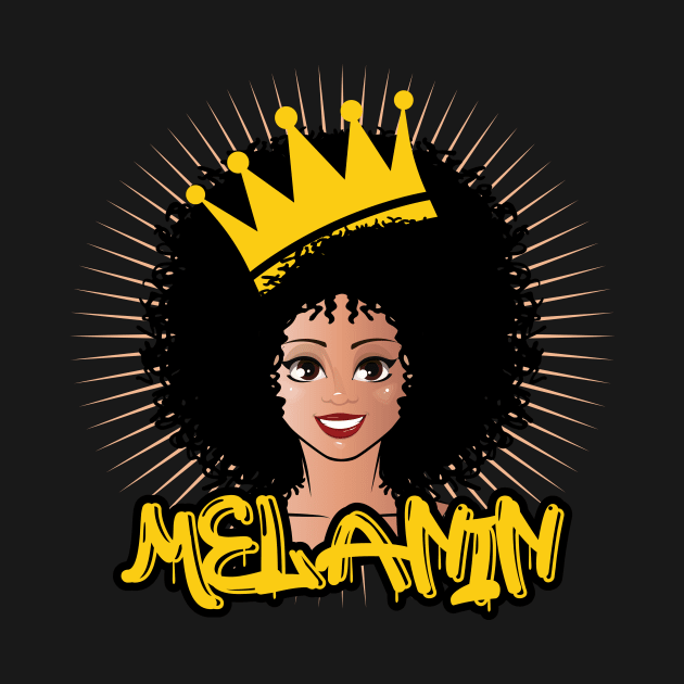 Afro Queen Poppin Black Queen Gift by JackLord Designs 
