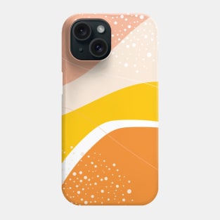 Modern Abstract Organic Shapes in Pink, Yellow and Orange Phone Case