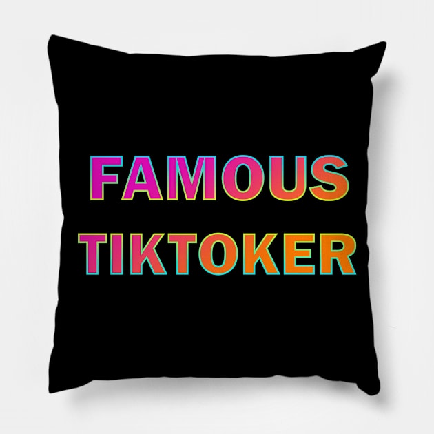 Famous tiktoker Pillow by ElisDesigns