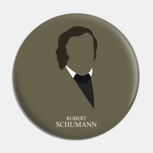 Robert Schumann - Minimalist Portrait Pin