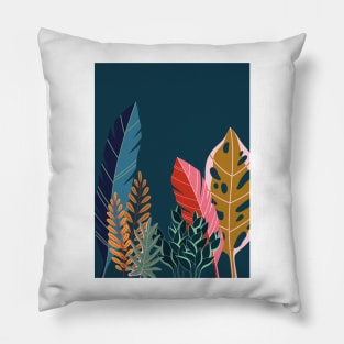 Giant colorful leaves Pillow