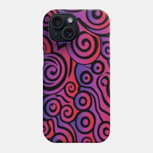 Whimsical Swirls Pattern Phone Case