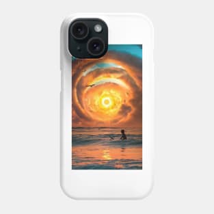 sunset grid Phone Case