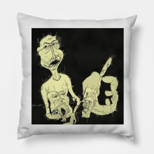 surreal and absurd line Pillow