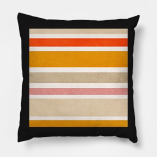 Abstract stripes, Boho style art, Mid century art Pillow