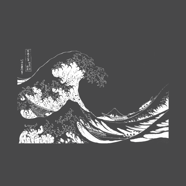 Discover Great Wave Off Kanagawa-White - Great Wave Off Kanagawa - T-Shirt