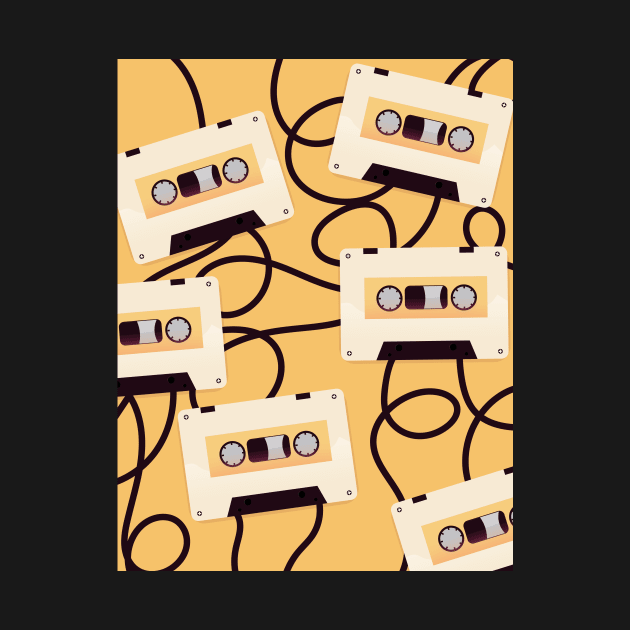 1980s casette tape pattern. by nickemporium1