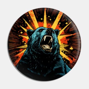 Angry Bear Pin