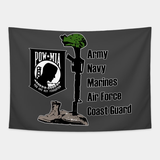 POW MIA Tapestry by triggerleo