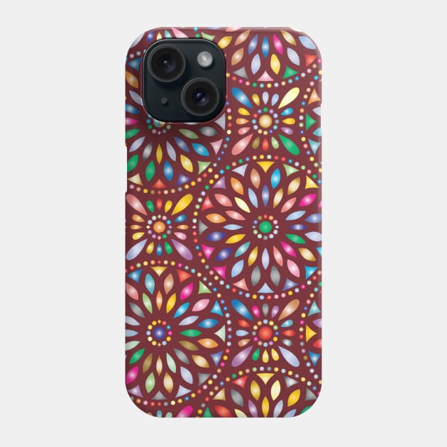 A wonderful wallpaper pattern background Phone Case by AhMath