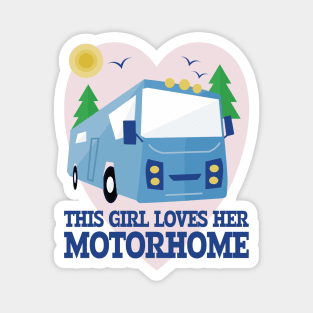 This Girl Loves Her Motorhome Magnet