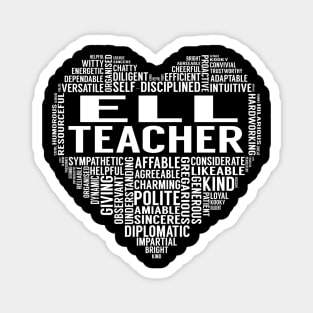 ELL Teacher Heart Magnet