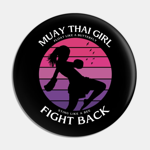 Muay Thai Women Pin by KewaleeTee