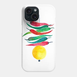 Lemon chili charm Phone Case