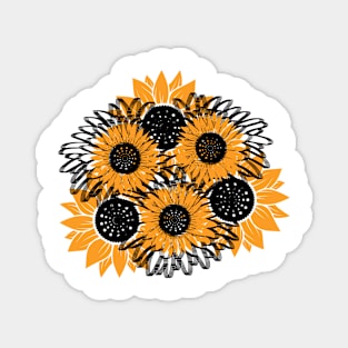 Little Aesthetic Sunflower Magnet