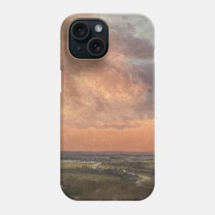 Dark Sunset Sky Oil Painting Phone Case