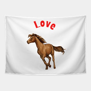 Love Horses Tapestry