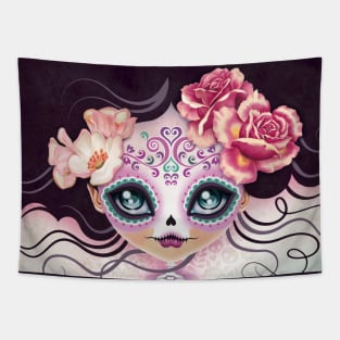 Camila Huesitos Sugar Skull Tapestry