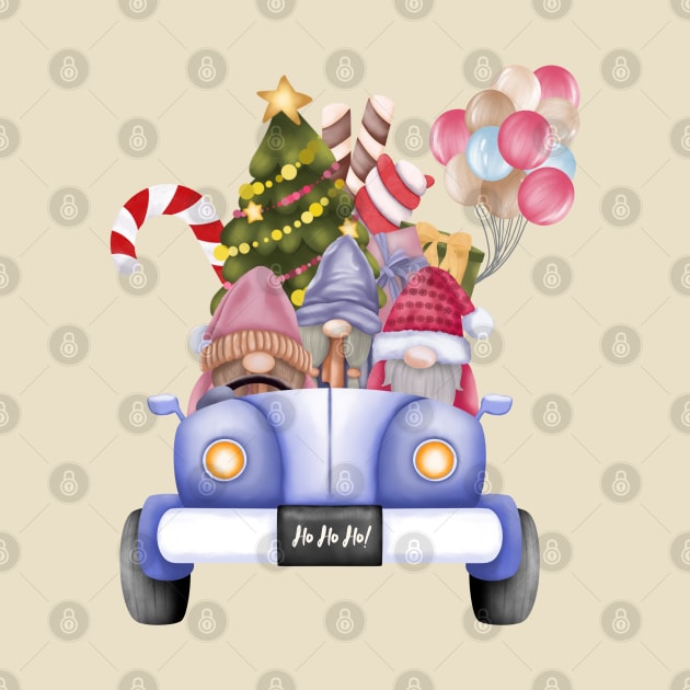 Christmas Gnomes Truck. by Kisby