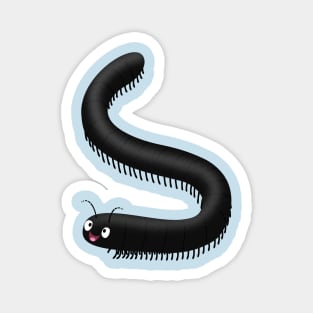 Cute millipede cartoon illustration Magnet