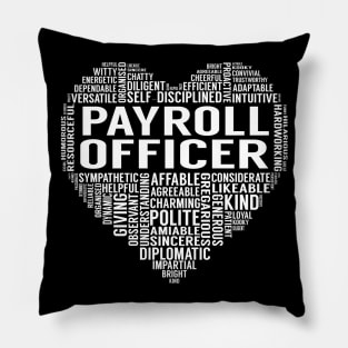 Payroll Officer Heart Pillow