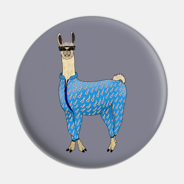 Pajama Llama Pin by SnailAndCo