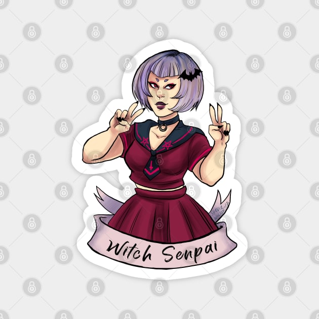 Witch senpai Magnet by swinku