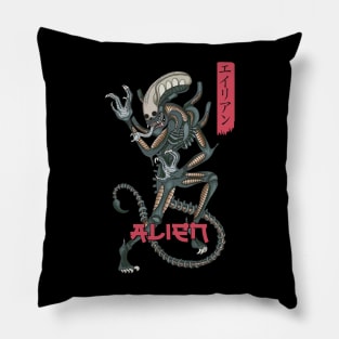 Japanese Xenomorph Pillow