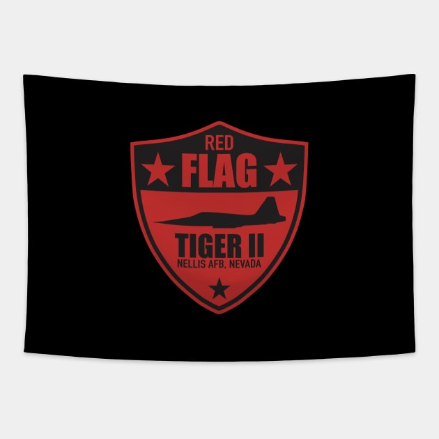 F-5 Tiger II - Red Flag Tapestry by Tailgunnerstudios