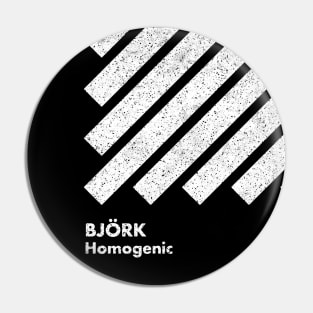 Bjork - Homogenic / Minimal Graphic Design Tribute Pin