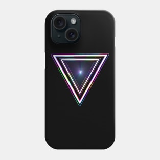 Glowing Geometric 1980s Triangle Phone Case