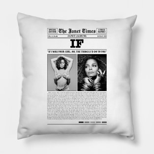 Janet Jackson Vintage Tour Concert Pillow