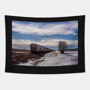 Taking a Break Under the Big Prairie Skies Tapestry