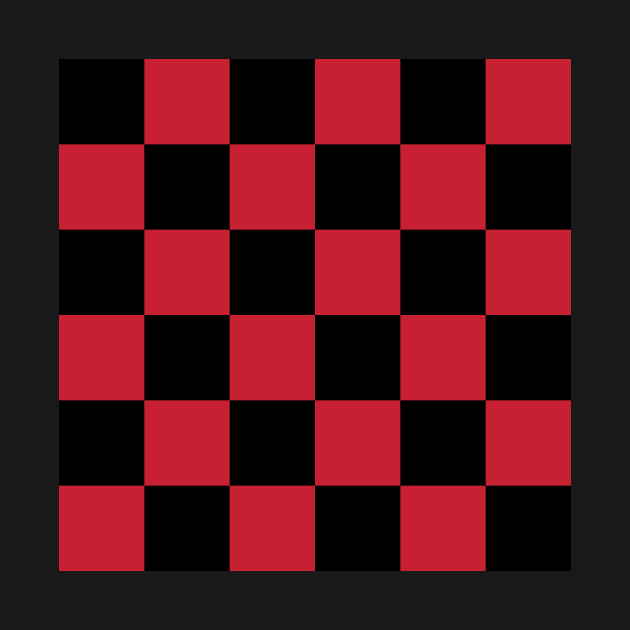 Black and red checkerboard by bettyretro