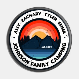 Johnson Family Camping Pin