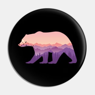 Sunset Bear Pin