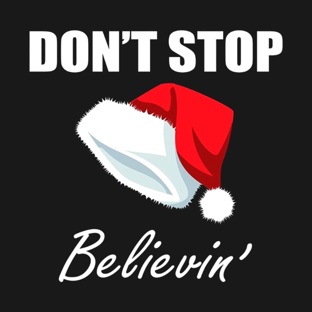 Don't Stop Believin' Santa Christmas by klausgaiser