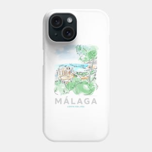 Malaga Spain Art Phone Case