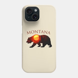 Montana Sunrise Grizzly Bear Phone Case