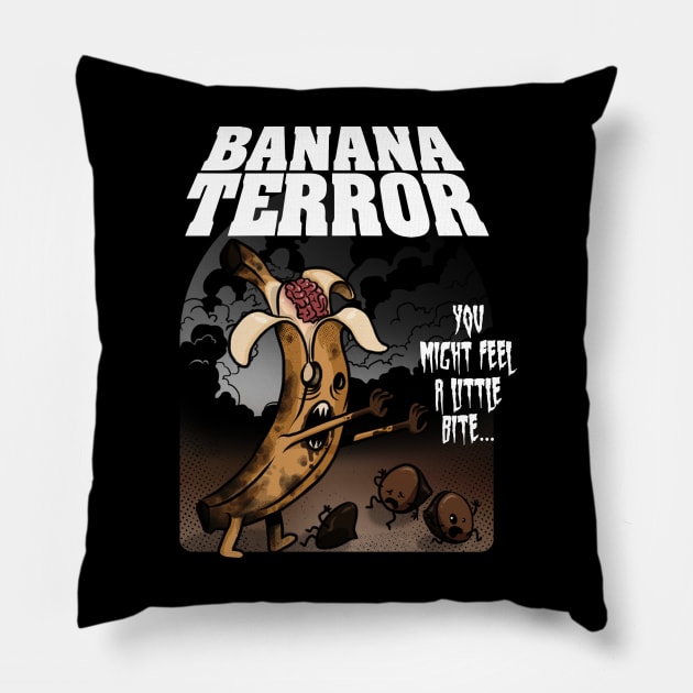 Banana Terror Pillow by eliasanmar