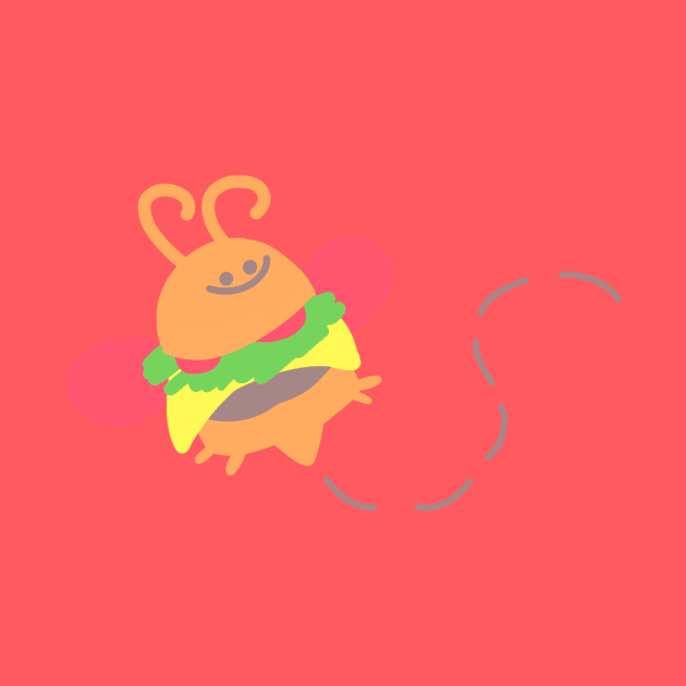 Burger Bee by Jossly_Draws