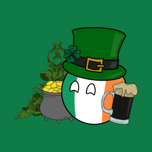 Polandball - Ireland on St. Patrick's Day T-Shirt