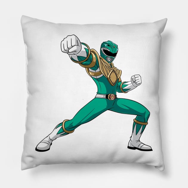 Green rangers Pillow by THE H3 PODCAST OFFICIAL