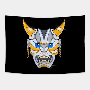 grim reaper gold mask Tapestry