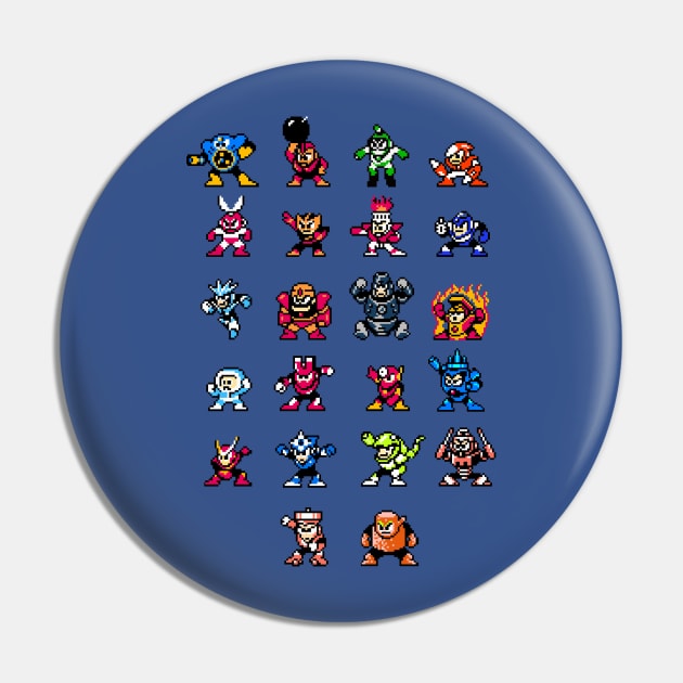 Robot Masters Megaman Pin by allysontx