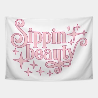 Sippin' Beauty - Wine Lover - Gift for Her Tapestry