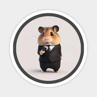 Hamster as a businessman (no text) Magnet