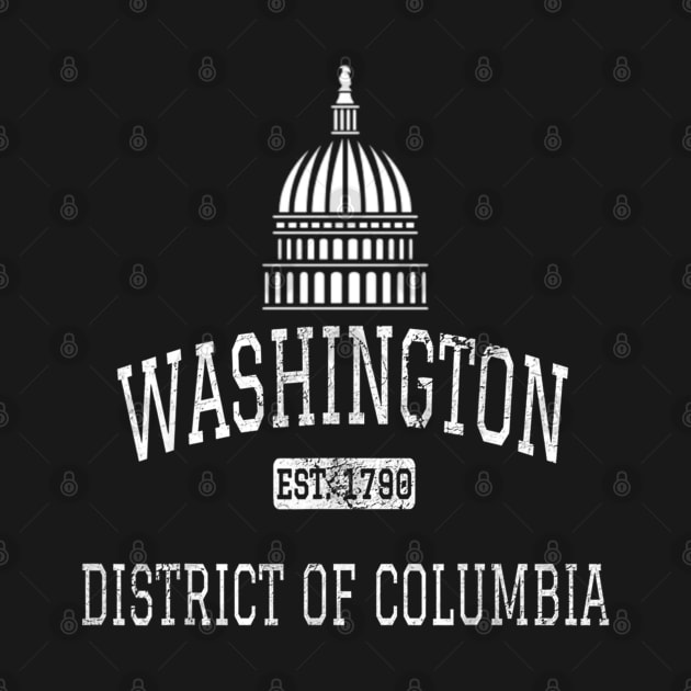 Washington DC DC Vintage by Palette Harbor